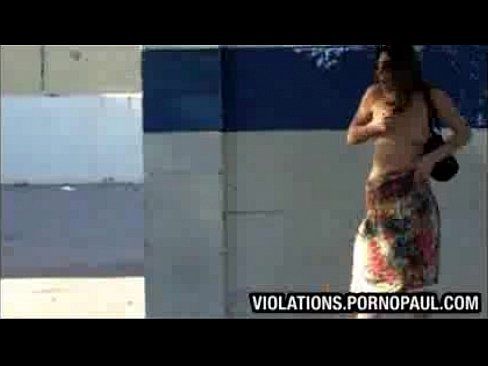 Rip off bikini nude boobs prank gif